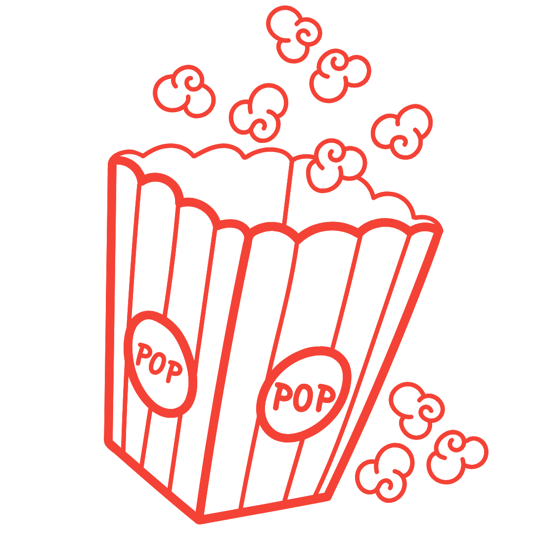 Graphic of movie theater popcorn